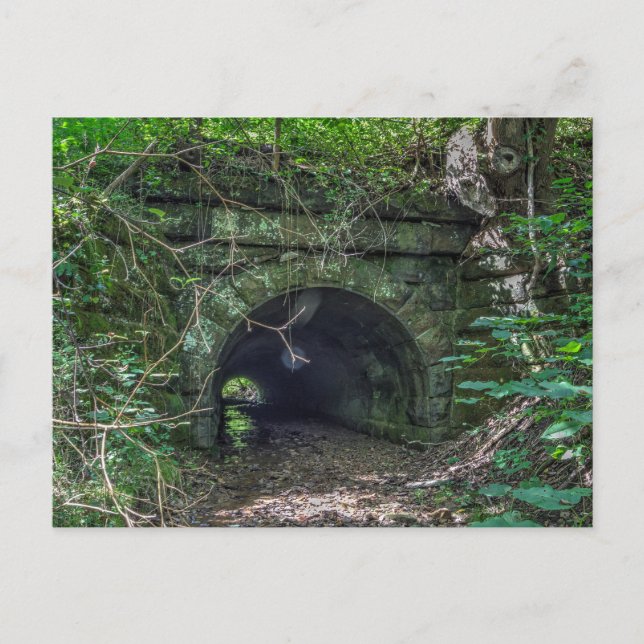 Carte Postale Ancien tunnel traversé par un ruisseau, Ohio (Devant)