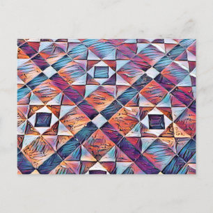 CARTE POSTALE ANCIENNE ANGLETERRE CARRELAGE SOL