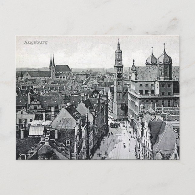 Carte postale ancienne - Augsbourg, Bavière, Allem (Devant)