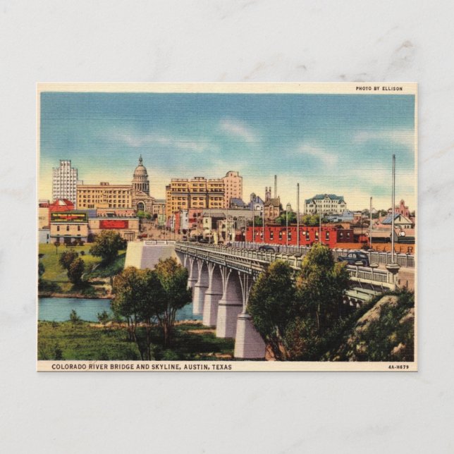 Carte postale ancienne - Austin, Texas (Devant)