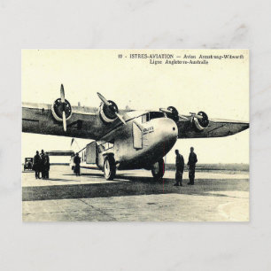 Carte postale ancienne - Avion Armstrong-Whitworth
