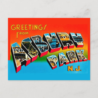 Carte postale ancienne d'Asbury Park NJ