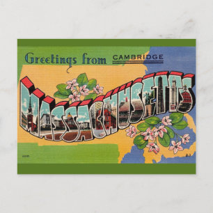 Carte postale ancienne de Cambridge MA