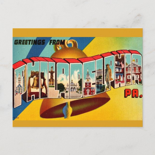 Carte postale ancienne de la cloche de la liberté (Devant)