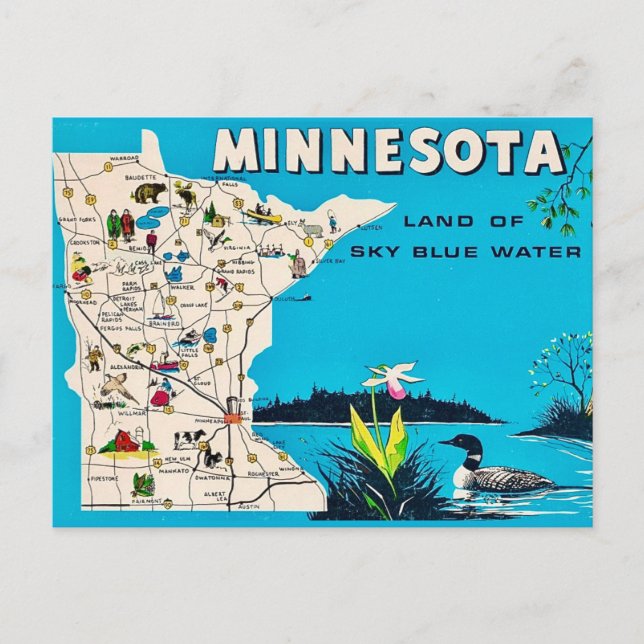 Carte postale ancienne de Minnesota (Devant)