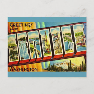 Carte postale ancienne de Seattle, Washington