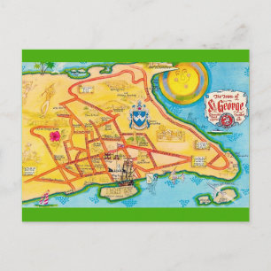 Carte postale ancienne de St George Bermudes