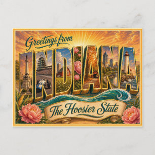Carte postale ancienne d'Indiana