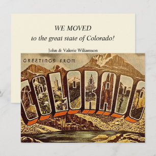 Carte postale ancienne du Colorado pour annoncer u