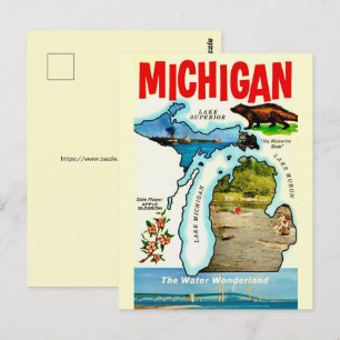 Carte postale ancienne du Michigan State
