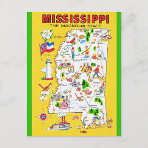 Carte postale ancienne du Mississippi