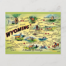 Carte postale ancienne du Wyoming