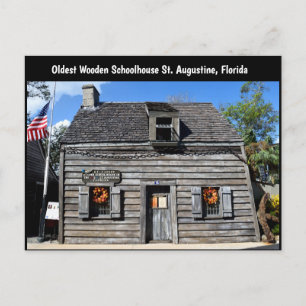 Carte Postale Ancienne école en bois
