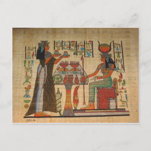 CARTE POSTALE ANCIENNE EGYPTE MUR MURAL