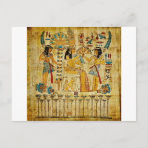 Carte Postale Ancienne Egypte Tapestry Scroll Heirogliphics