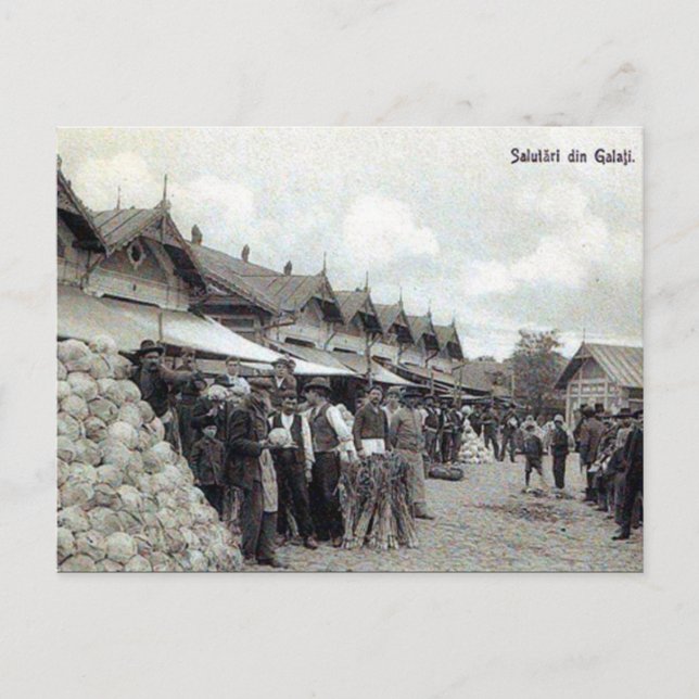 Carte postale ancienne - Galați, Roumanie (Devant)