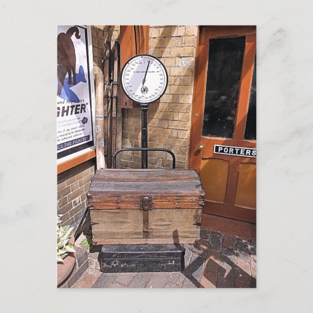 CARTE POSTALE ANCIENNE GARE (Devant)