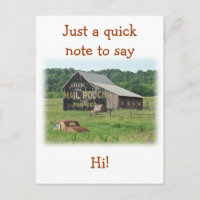 Ancienne grange Pochette de courrier Tabac Publici