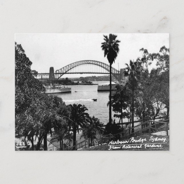 Carte postale ancienne - Harbour Bridge, Sydney, N (Devant)