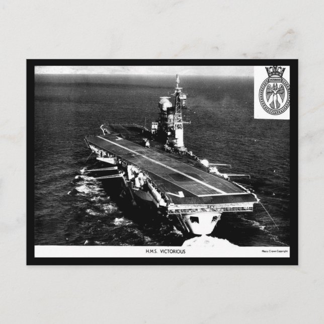 Carte postale ancienne - HMS Victorious (Devant)