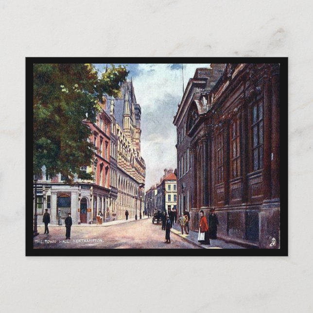 Carte postale ancienne - Hôtel de ville, Northampt (Devant)