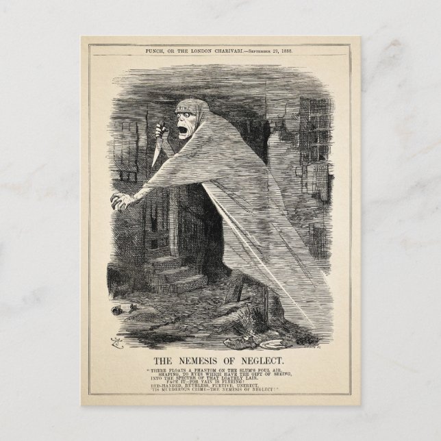 Carte postale ancienne "Le Némésis de la négligenc (Devant)