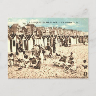 carte postale ancienne, Le Touquet plage