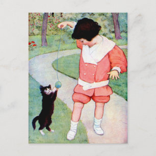 CARTE POSTALE ANCIENNE "MEILLEURES AMIES" FILLE JO