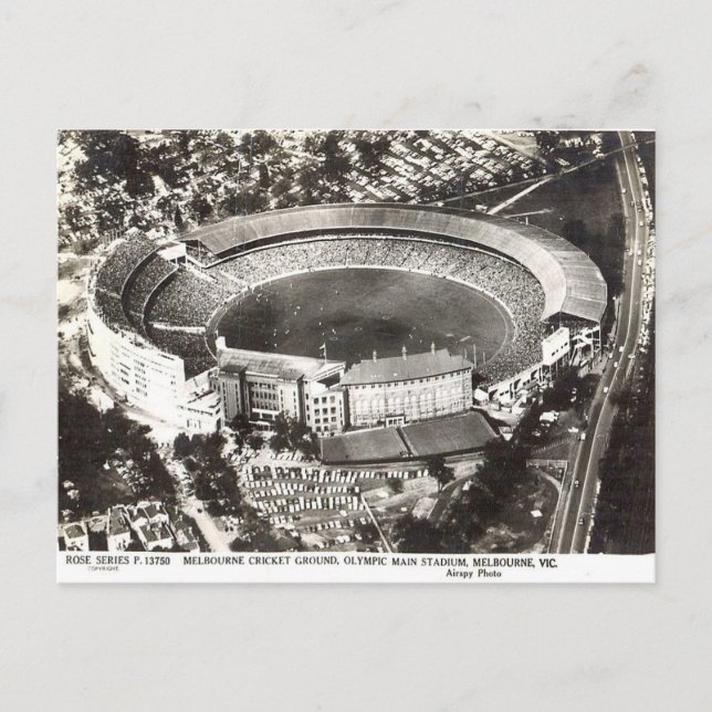 Carte postale ancienne - Melbourne Cricket Ground (Devant)