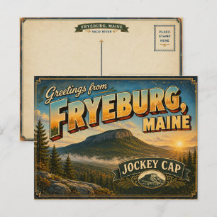 Carte postale ancienne panoramique de Fryeburg Mai