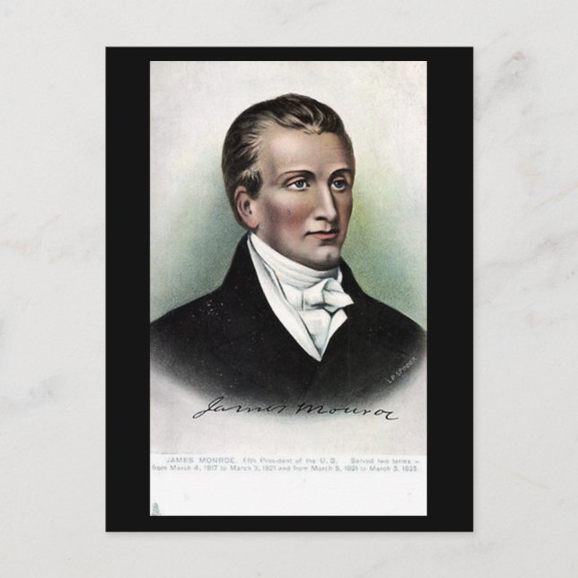Carte postale ancienne - Président américain James (Devant)