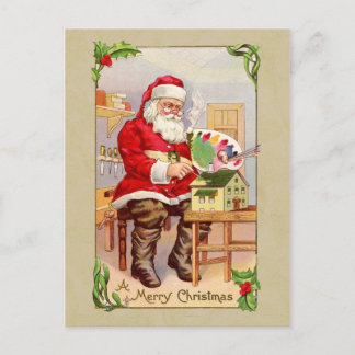 Carte postale ancienne reproduction de Noël Père N