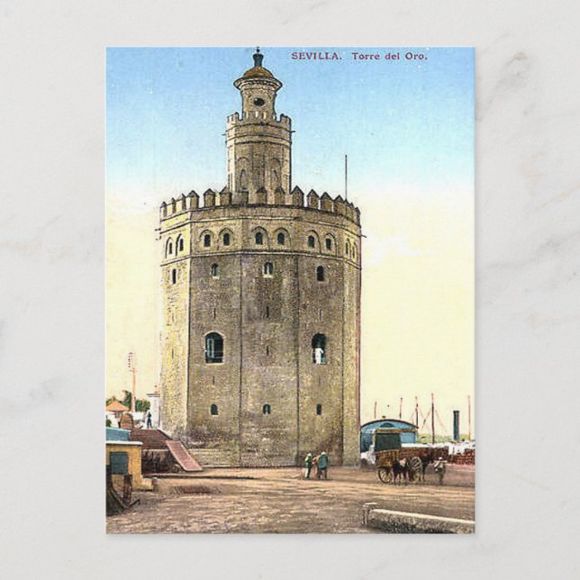 Carte postale ancienne - Torre del Oro, Séville, E (Devant)
