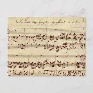 Carte Postale Anciennes Notes de Musique - Partition de Musique