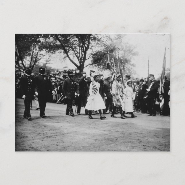 Carte Postale Anciens combattants africains américains, New York (Devant)