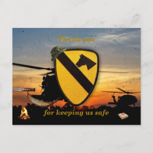 Carte Postale Anciens combattants de l'équipe de cavalerie de l'