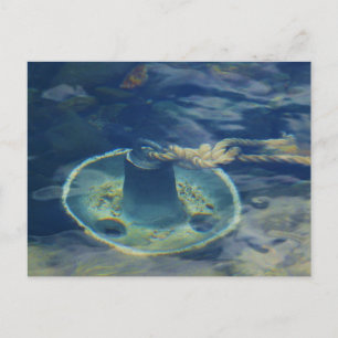 Carte Postale Ancre Bell sur le fond de la rivière