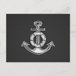Carte Postale Ancre Chrome Lifesaver sur fibre de carbone