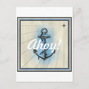 Carte Postale Ancre marine vintage