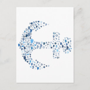 Carte Postale ancre nautique