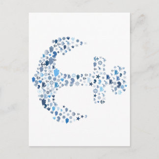 Carte Postale ancre nautique