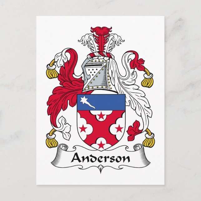 Carte Postale Anderson Family Crest (Devant)