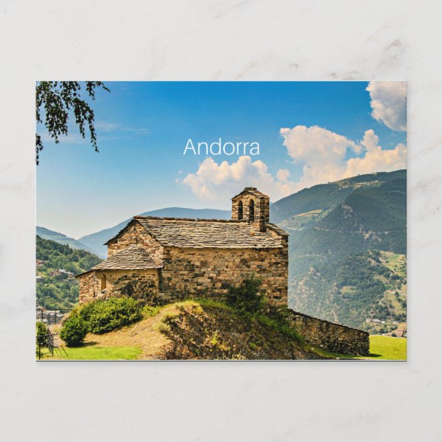 Carte Postale Andorre, chaîne des Pyrénées (Devant)