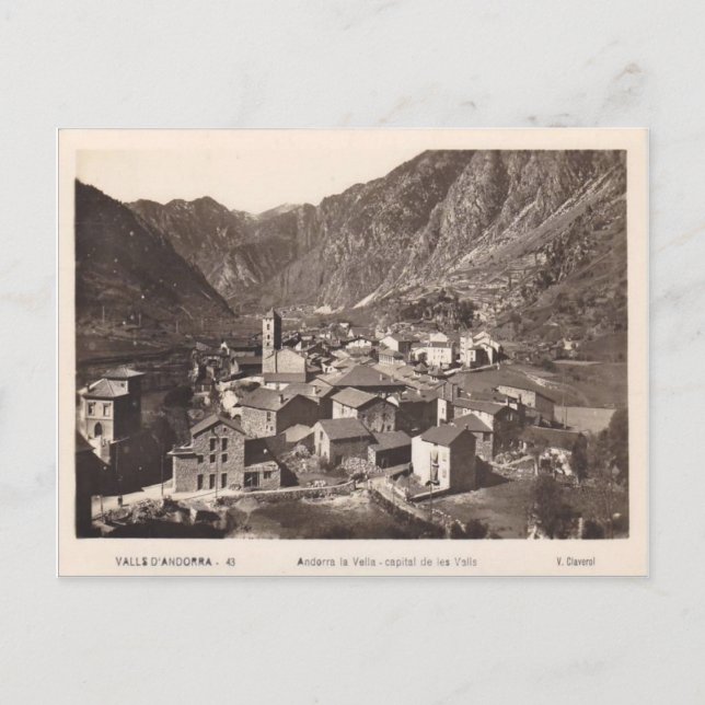 Carte Postale Andorre la vella (Devant)