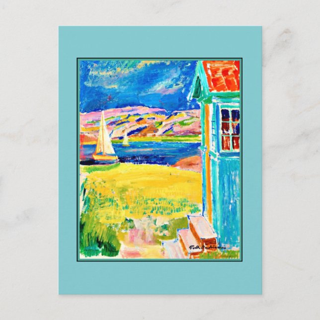 Carte Postale Andreasson - Scène de Bohuslan (Suède) (Devant)