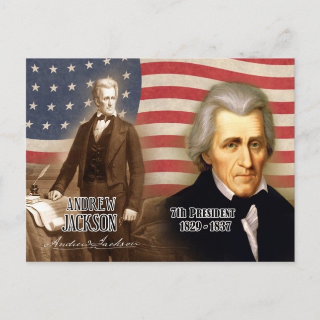 Carte Postale Andrew Jackson - 7e président des États-Unis (Devant)