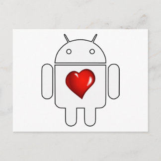 Carte Postale Android Love
