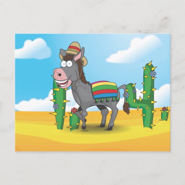 Carte Postale Âne mexicain (Devant)