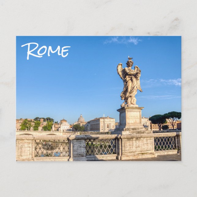 Carte Postale Ange avec la Couronne d'épines - Sant'Angelo, Rome (Devant)