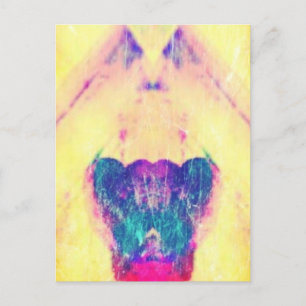 Carte Postale Ange Birdhouse Abstrait